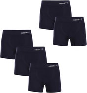 NEDETO 5PACK men's seamless bamboo blue boxer shorts (5NDTB002S) - Boxer Briefs