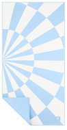 Spokey Sunny Quick-drying travel towel, 80 × 160 cm, blue geometry - Bath Towel