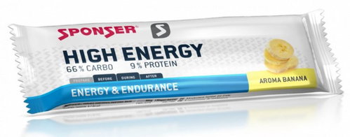 Sponser High energy, 45g, Banana - Energy Bar - Main image