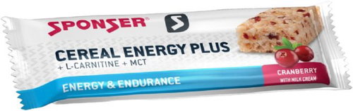 Sponser Cereal Energy PLUS, 40g, Cranberry - Energy Bar - Main image