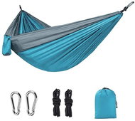 Surtep Camping Hammock Relax 210T, 260 × 140 cm, grey/light blue - Hammock