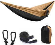 Surtep Camping Hammock Relax 210T, 260 × 140 cm, colour Beige/Black - Hammock