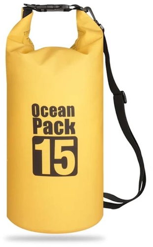 Surtep Waterproof Ocean shoulder bag 15 l, yellow - Waterproof Bag - Main image