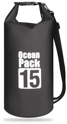 Surtep Waterproof Ocean shoulder bag 15 l, black - Waterproof Bag - Main image