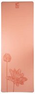 Jogamatka Sharp Shape PU Yoga mat Flower peach - Jogamatka