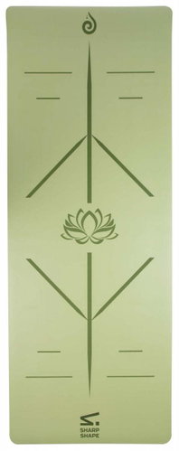 Sharp Shape PU Yoga mat Shanti green - Yoga Mat - Main image