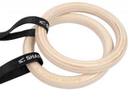 Závesný posilňovací systém TRX Sharp Shape Gymnastic rings wood - Závěsný posilovací systém