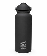 Sharp Shape Láhev s brčkem černá - Drinking Bottle