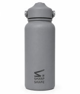 Sharp Shape Láhev s brčkem šedá - Drinking Bottle