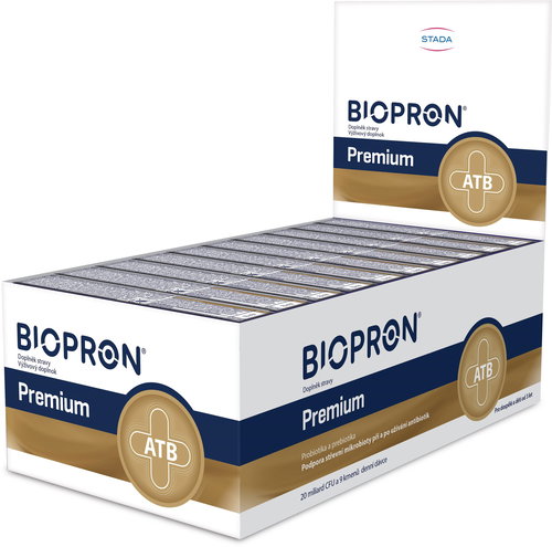 Biopron Premium, probiotics and prebiotics during and after antibiotics, 10 × 10 capsules - Probiotics - Main image