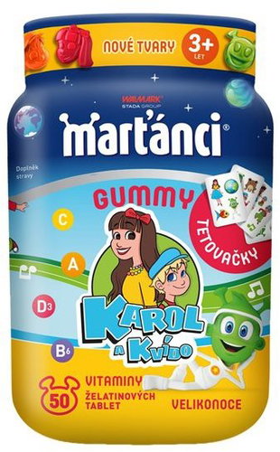 Martians Gummy Karol Easter Tattoo 50 pcs - Multivitamin - Main image