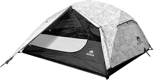 Big Adventure Tambora 4P tent White topography, white - Tent - Main image