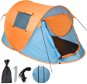 Tectake samorozkládací stan samonosný modro/oranžový - Tent