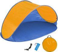 Tectake plážový stan samorozkládací mušle modro/oranžový - Tent