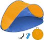 Tectake plážový stan samorozkladací mušľa modro/oranžový - Stan