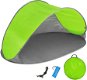 Tectake plážový stan samorozkládací mušle šedo/zelený - Tent