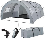 Tectake family tunnel tent Woodstock light grey/dark grey - Tent