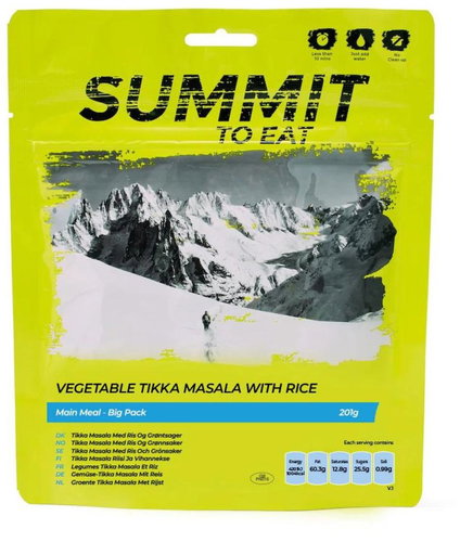 Summit To Eat Tikka Masala with rice and vegetables big pack - MRE - Main image