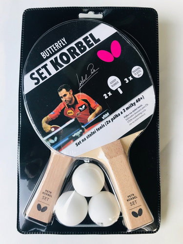 Butterfly Set Korbel, Concave (FL) - Table Tennis Set - Main image