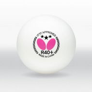 Table Tennis Balls Butterfly Balls R40 + *** (12 pcs) - Míčky na stolní tenis