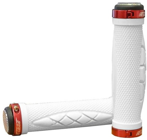 ST-909 white/red handlebar grips - Bicycle Grips - Main image