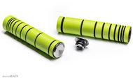 Silicone grips AbsoluteBlack - green - Bicycle Grips
