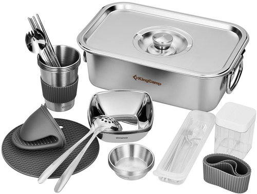 KING CAMP Camping hot pot set for 4 persons - Camping Utensils - Main image