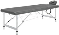 Shumee Massage table with 4 zones aluminium frame anthracite 186 × 68 cm - Massage Table