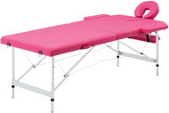 Shumee Folding massage table 2 zones aluminium pink - Massage Table