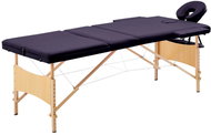 Shumee Folding massage table 2 zones wooden pink - Massage Table