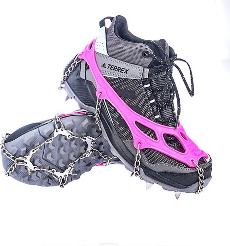 Nesmeky S-TREK Mountain PRO 12 spikes pink M (EU 38-42) Main image Nesmeky S-TREK Mountain PRO 12 spikes pink M (EU 38-42) - Ice Cleats - Main image
