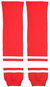 Hockey Socks MERCO Multipack 2 pcs Loko junior red and white - Hokejové štulpny