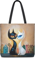 STYLE4 Dámská taška z kočárkoviny, Kočky ve městě - Shopping Bag