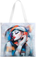 STYLE4 Dámská taška z kočárkoviny, Abstraktní portrét - Shopping Bag