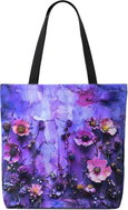 STYLE4 Dámská taška z kočárkoviny, fialová zahrada - Shopping Bag