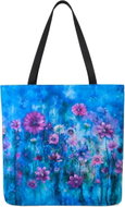 STYLE4 Dámská taška z kočárkoviny, Modrorůžová louka - Shopping Bag
