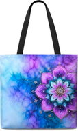 STYLE4 Dámská taška z kočárkoviny, Fialovomodrá mandala - Shopping Bag
