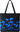 Pram-fabric bag, cornflower blue