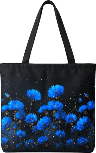 STYLE4 Women’s pram-fabric bag, cornflower blue - Shopping Bag - Main image