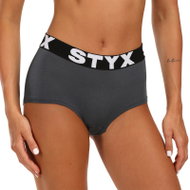 Styx Women's merino boy short knickers grey (INT1163) L - Thermal Underwear