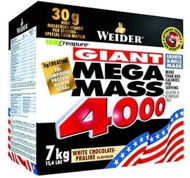 Gainer Weider Mega Mass 4000 Chocolate 7kg - Gainer