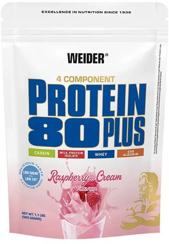 Weider Protein 80 Plus 500g, raspberry - Protein - Main image