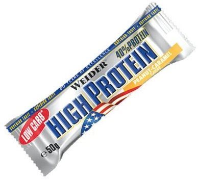 Weider High Protein Low Carb Bar  Nut/Caramel 50g - Protein Bar - Main image