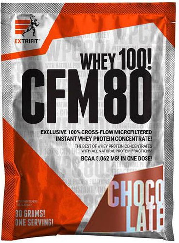 Extrifit CFM Instant Whey 80, 30g, chocolate Main image Extrifit CFM Instant Whey 80, 30g, chocolate - Protein - Main image