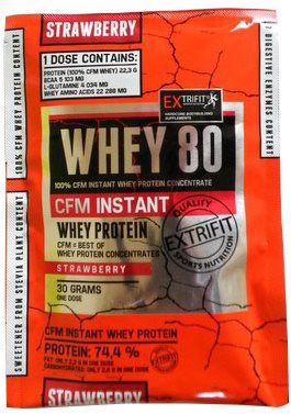 Extrifit CFM Instant Whey 80, 30g, strawberry - Protein - Main image