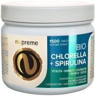 Nupreme Organic Chlorella + Spirulina 1500tbl. - Dietary Supplement
