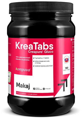 Kompava KreaTabs Creapure® Gluco, 540g, 180 doses - Creatine - Main image
