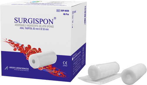 Surgispon Tampon 80 × 30 mm 6pcs - Medical Device - Main image
