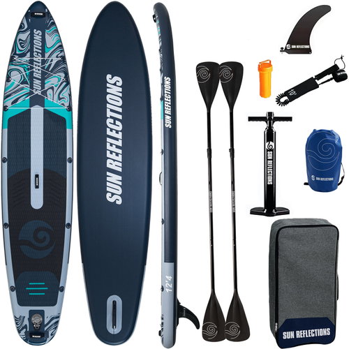 SUN REFLECTIONS Multi 12'4'' Minicombo Forest Grey - Paddleboard - Main image