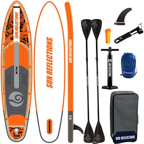 SUN REFLECTIONS Multi 12'4'' Minicombo Orange - Paddleboard - Main image
